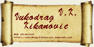 Vukodrag Kikanović vizit kartica